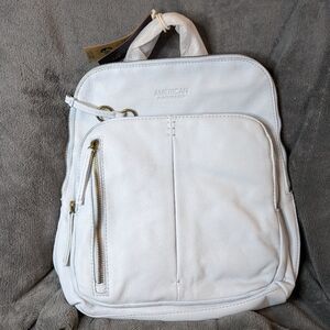 American Leather Baby Blue Backpack